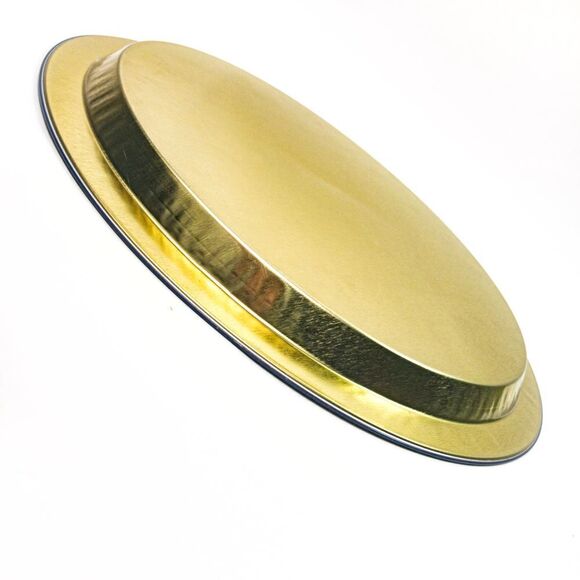 Vintage 1995 A Christmas Carol Round Aluminum Serving Tray Victorian Girls - Picture 9 of 10